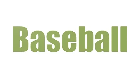 Baseball Animated Tagcloud Isolated Stockbeeldmateriaal 107231878