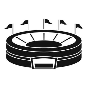 Baseball arena icon, simple style イラスト素材