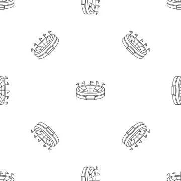 Baseball arena pattern seamless vector Stock Illustration