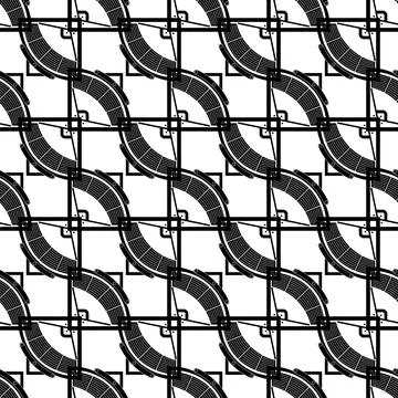 Baseball arena top view pattern seamless vector Stock Illustration