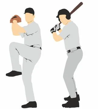 Baseball athlete Stock-Illustration