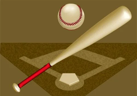 Baseball background Stock Illustration