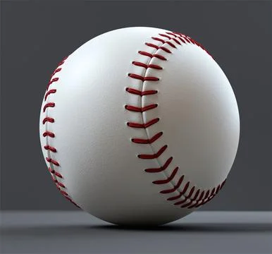Baseball ball 3D model Low-poly 3D Model