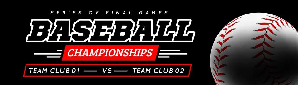 Baseball ball in the backlight on black background. Illustrazione stock