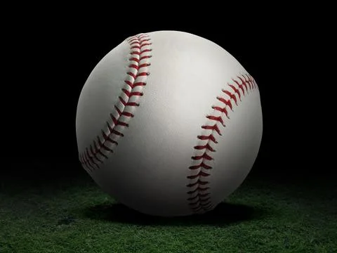 Baseball ball on black background Stock-Fotos