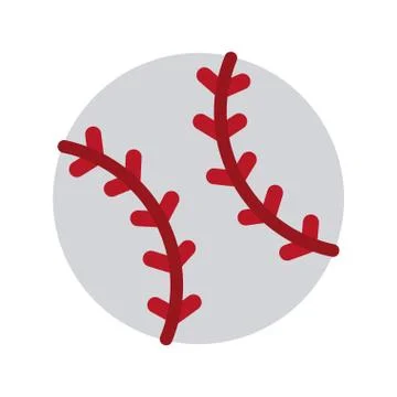 Baseball ball cartoon Illustrazione stock
