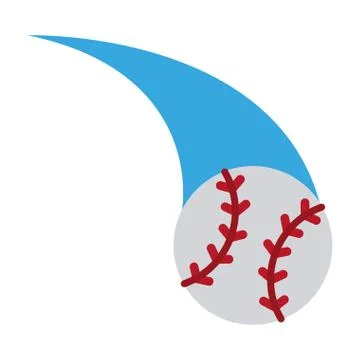 Baseball ball cartoon Illustrazione stock