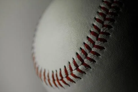 Baseball ball close up macro Stock Photos
