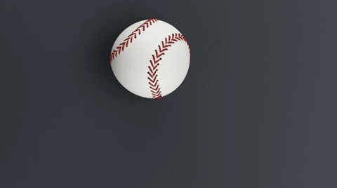 Baseball ball is falling Stock Footage 2525332