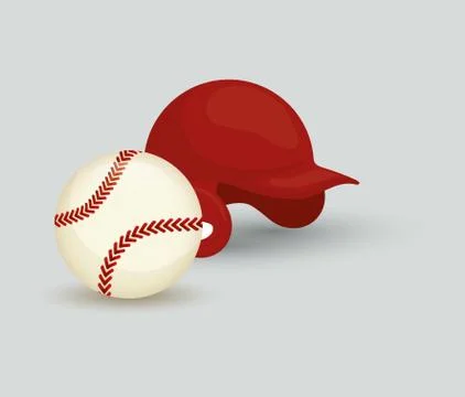 Baseball ball hat Stock Illustration