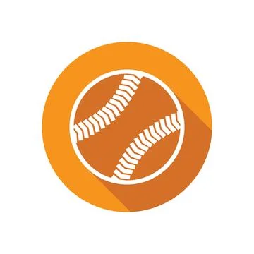 Baseball ball icon vector Stock Illustration