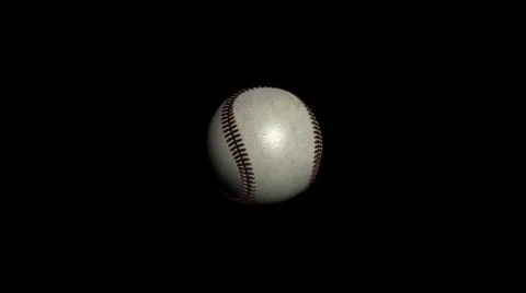 Baseball ball isolated. A close up of a baseball showing the texture of the Stock Illustration