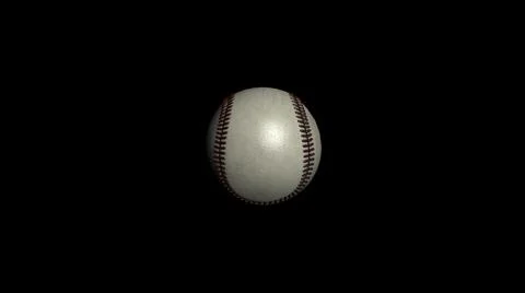Baseball ball isolated. A close up of a baseball showing the texture of the Stock Illustration