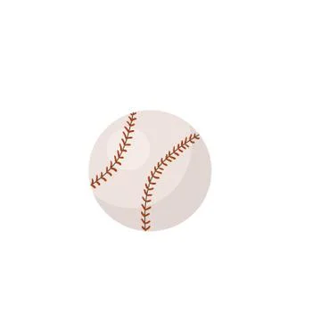 Baseball ball isolated Stock Illustration