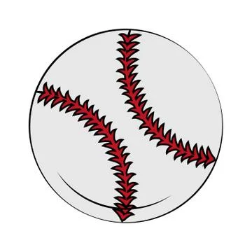 Baseball ball isolated 스톡 일러스트