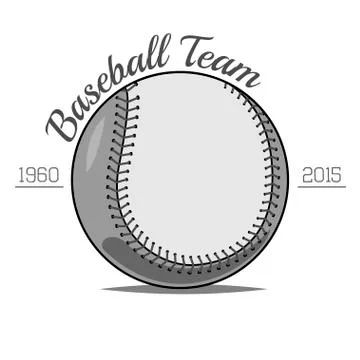 Baseball Ball label Stock Illustration
