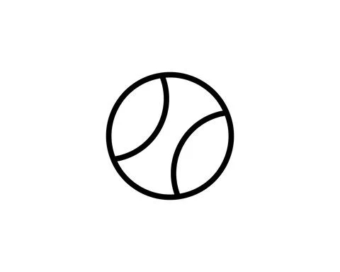 Baseball ball line icon. linear style sign for mobile concept and web design. Stock Illustration