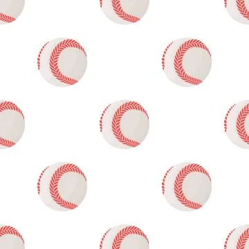 Baseball ball pattern seamless vector Illustrazione stock