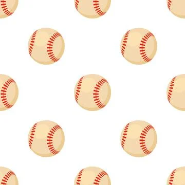 Baseball ball pattern seamless vector Illustrazione stock