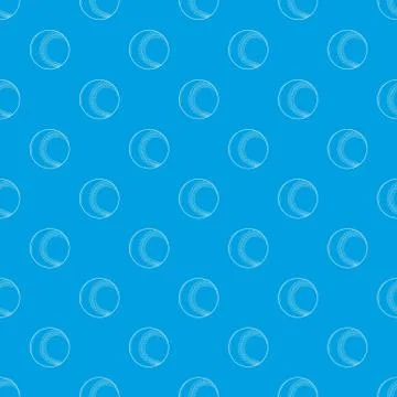 Baseball ball pattern vector seamless blue Stock Illustration