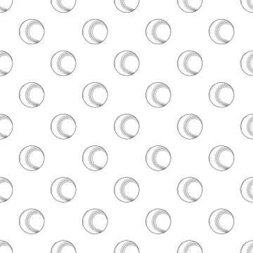 Baseball ball pattern vector seamless Stock Illustration