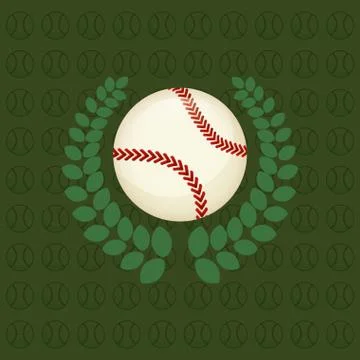 Baseball ball sport Stock Illustration