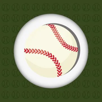 Baseball ball sport Illustrazione stock