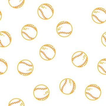 Baseball ball vector seamless pattern Stockillustratie