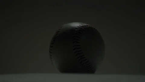 Baseball ball on a white background. Classic baseball ball on a white background Stock Footage 102561495
