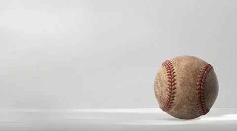 Baseball ball is on white background Stock-Illustration