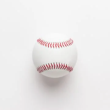 Baseball ball on white background Stock Photos