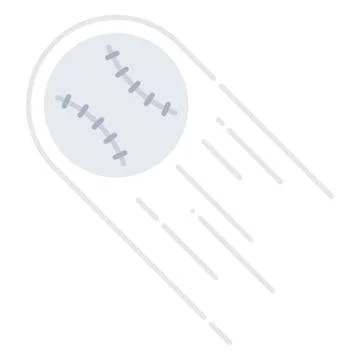 Baseball ball on white background. Vector illustration Stock Illustration