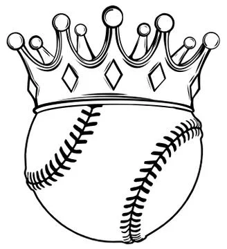 Baseball ball on a white background vector illustration Stock-Illustration