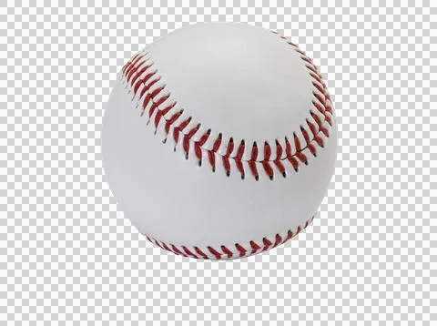 Baseball ball on white with clipping path Stock Photos