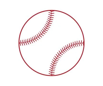 Baseball balls. Set of softballs. Outline and glyph softballs. Stock Illustration