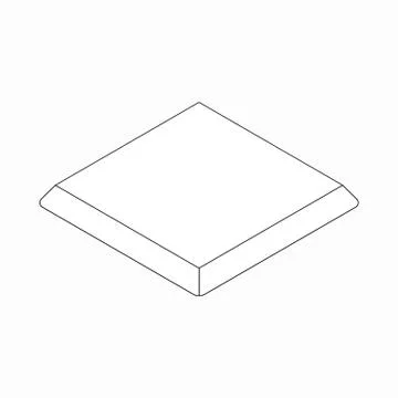 Baseball base icon, isometric 3d style Stock Illustration