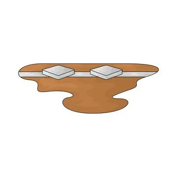 Baseball Base illustration Stock Illustration