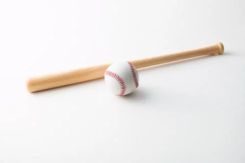 Baseball bat and Baseball Stock Photos