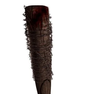 Baseball bat with barbed wire Stock Illustration