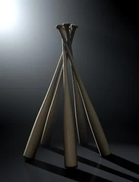 Baseball Bat Circle Dramatic Illustrazione stock