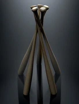 Baseball Bat Circle Dramatic Stock-Illustration