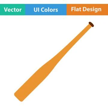 Baseball bat icon Stock Illustration