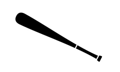 Baseball bat icon. Simple illustration of baseball bat vector icon for web de Stock Illustration