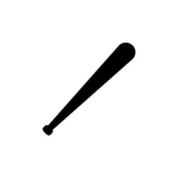 Baseball bat icon vector Stock Illustration