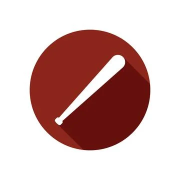 Baseball bat icon vector Stock Illustration