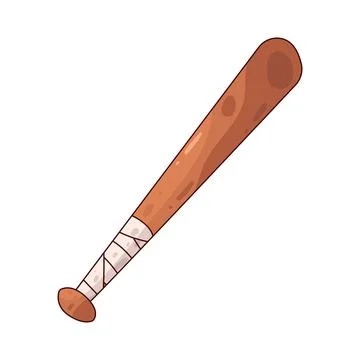 Baseball Bat illustration Stock Illustration