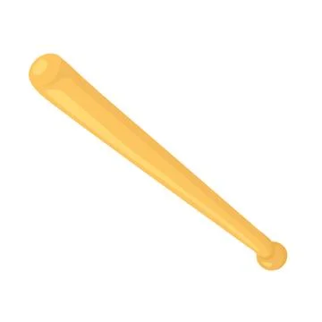 Baseball bat isolated Stock Illustration