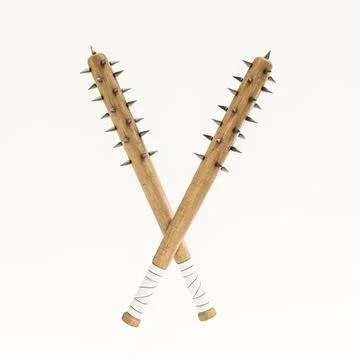 Baseball bat isolated on white background Stock Illustration