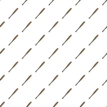 Baseball bat pattern Stock Illustration