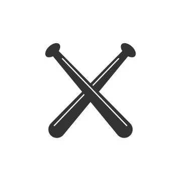 Baseball bat vector design template illustration Stock Illustration